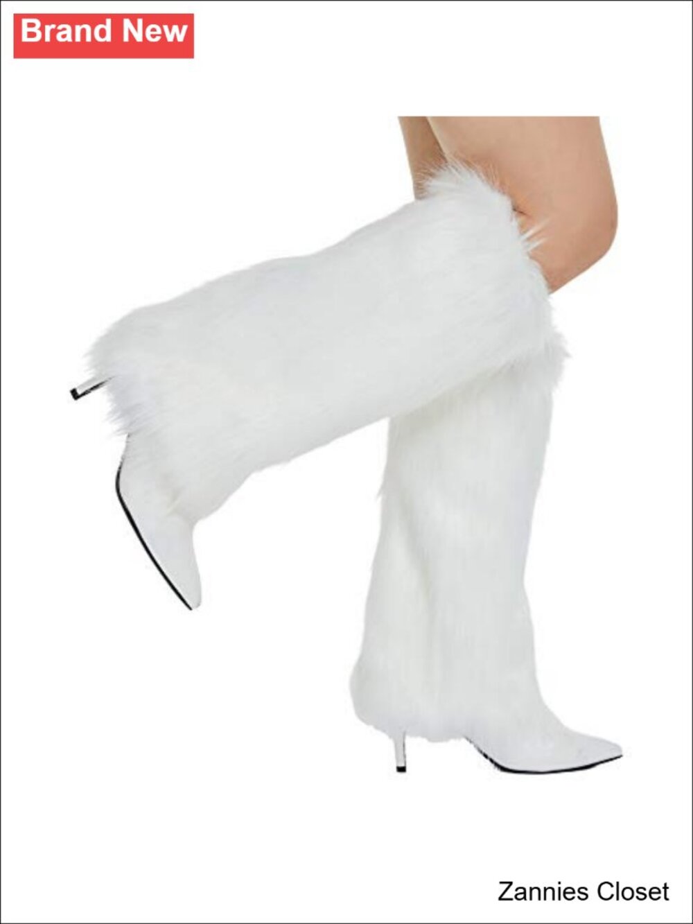 👻 Faux Fur Leg Warmers Fuzzy Boot Covers Costume Winter Accessories